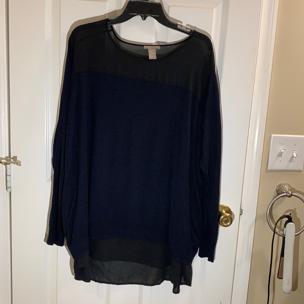 H&M Sweater 3x Chiffon and Fine Knit